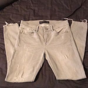 Express Mid Rise Ripped jeans size 6R
